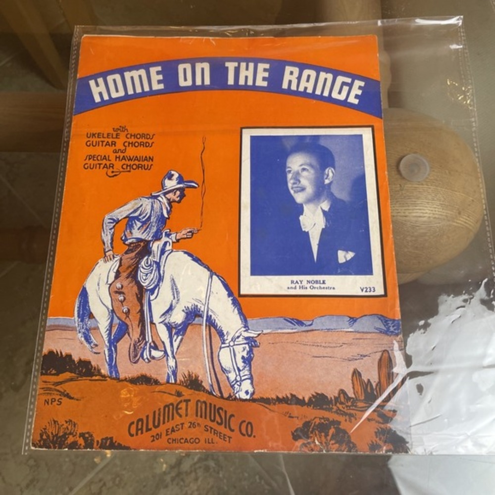 Vintage 1935 "Home on the Range" Sheet Music‎ Ray Noble & His Orchestra Guitar